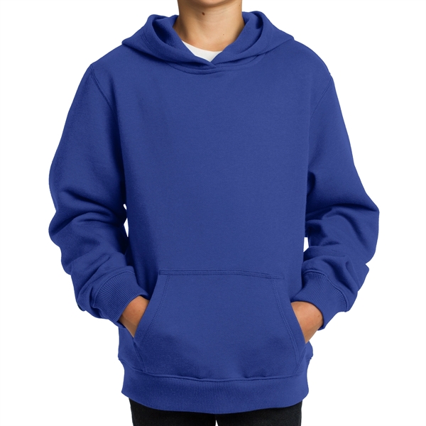 True Royal color option for 9 Oz. Kids' Pullover Hooded Sweatshirt