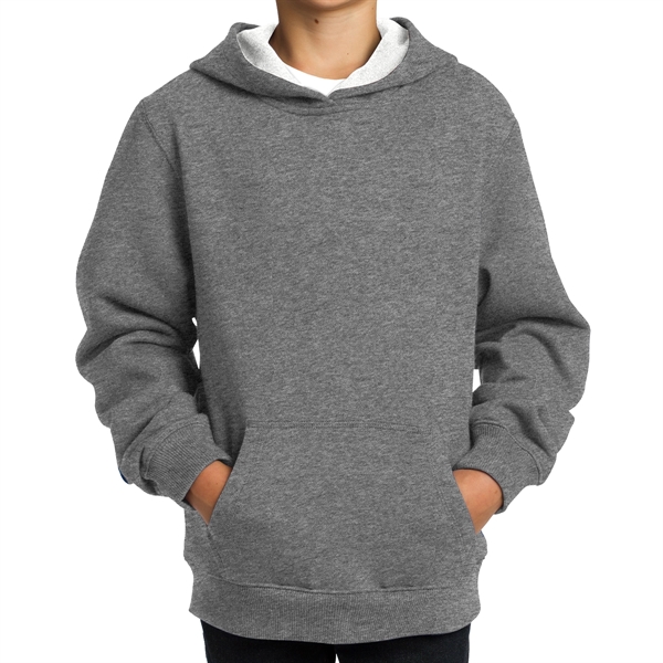 Vintage Heather color option for 9 Oz. Kids' Pullover Hooded Sweatshirt