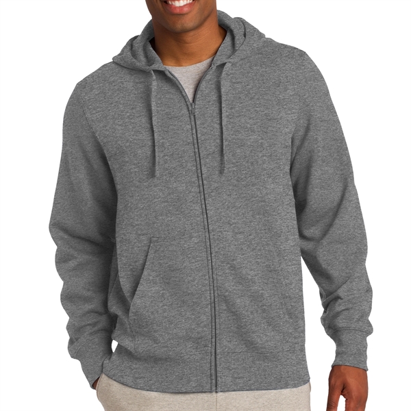 Vintage Heather color option for Crown Full Zip Hooded Sweatshirt