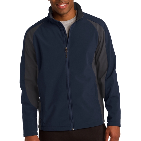 TRUE NAVY/IRON GREY color option for Coaster Soft Shell Jacket