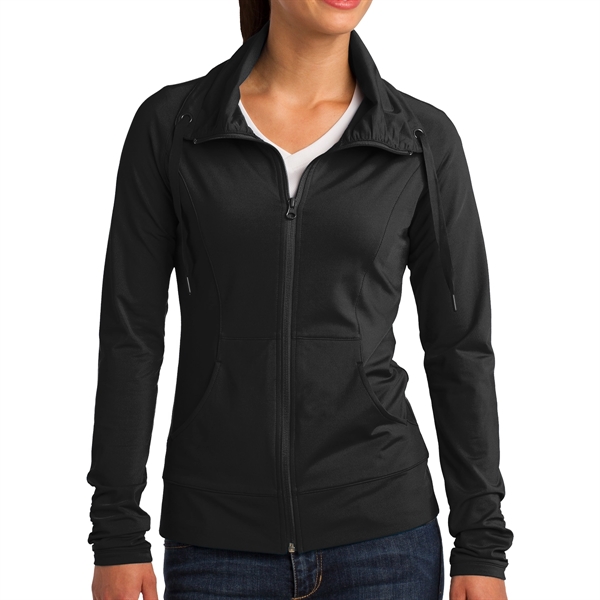 BLACK color option for Ladies' Stretchy Torso Shirt