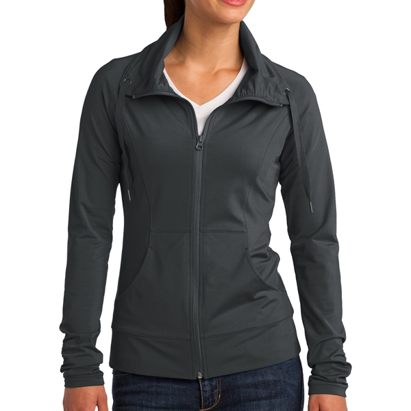 CHARCOAL GRAY color option for Ladies' Stretchy Torso Shirt