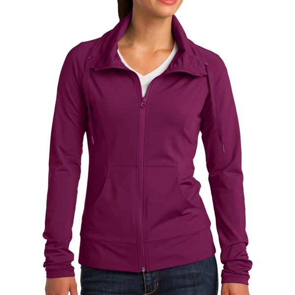 PINK RUSH color option for Ladies' Stretchy Torso Shirt