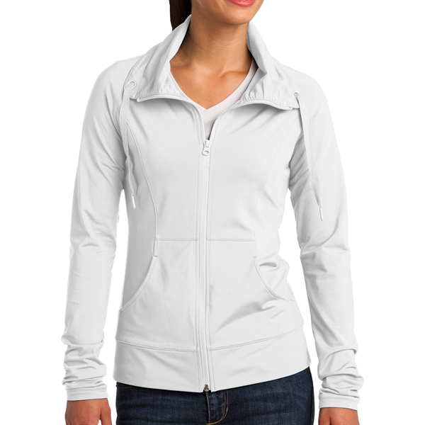 WHITE color option for Ladies' Stretchy Torso Shirt