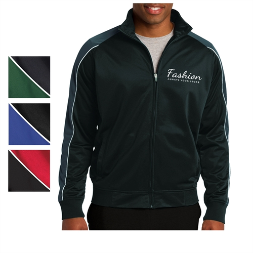 Main photo of Pipe Designed Polyester Tricot Jacket