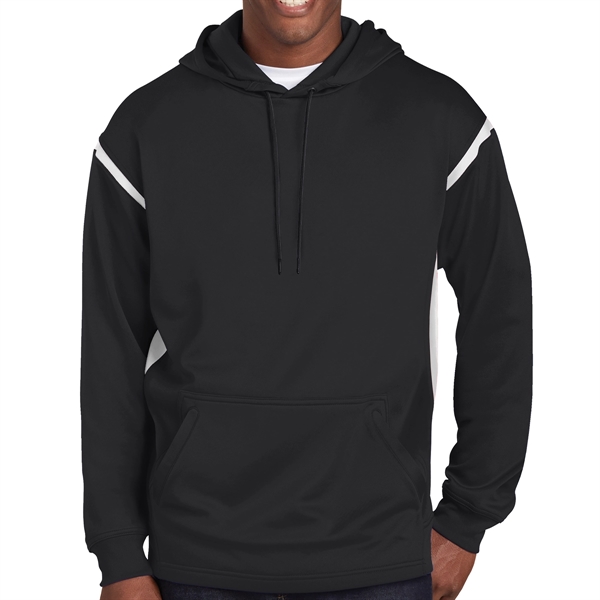 BLACK/ WHITE color option for Magnice Colorblock Hooded Sweatshirt