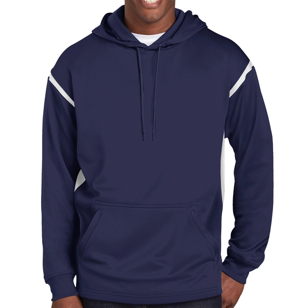 TRUE NAVY/WHITE color option for Magnice Colorblock Hooded Sweatshirt