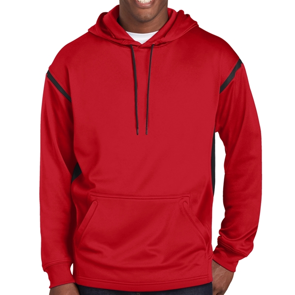 TRUE RED/BLACK color option for Magnice Colorblock Hooded Sweatshirt