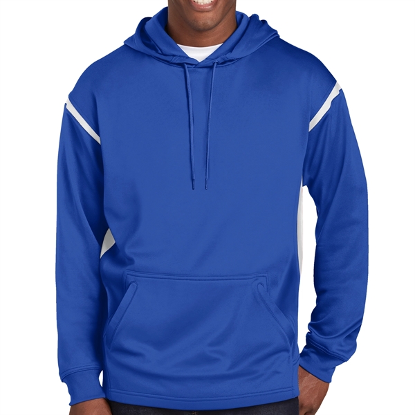 TRUE ROYAL/ WHITE color option for Magnice Colorblock Hooded Sweatshirt