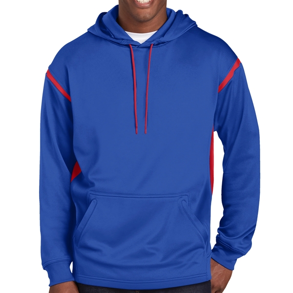 TRUE ROYAL/TRUE RED color option for Magnice Colorblock Hooded Sweatshirt