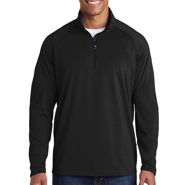 BLACK color option for Sports Stretchy 1/2 Zip Pullover