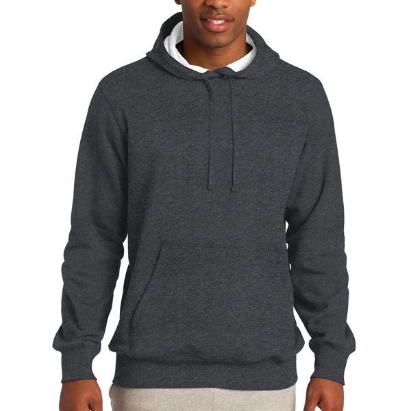 Graphite Heather color option for Comfy Pullover Hooded Sweatshirt