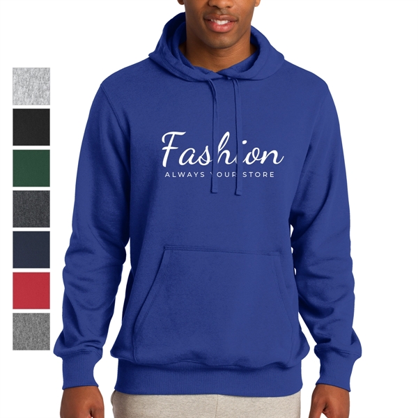 True Royal color option for Comfy Pullover Hooded Sweatshirt