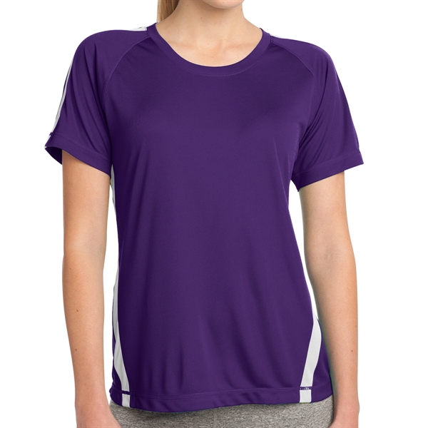 PURPLE/ WHITE color option for Desire Sporting T Shirt