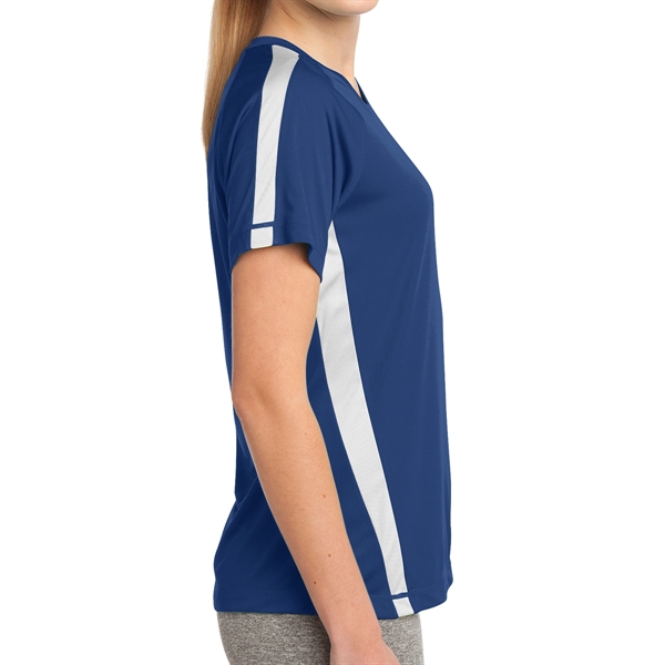 TRUE ROYAL/ WHITE color option for Desire Sporting T Shirt