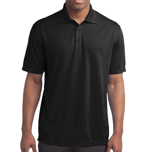 BLACK color option for Ladies' Polyester Micro Mesh Polo