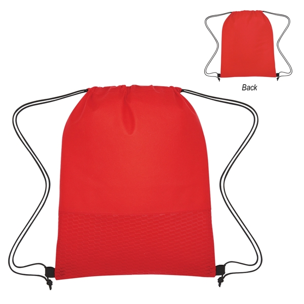 RED color option for Non Woven Drawstring Bag