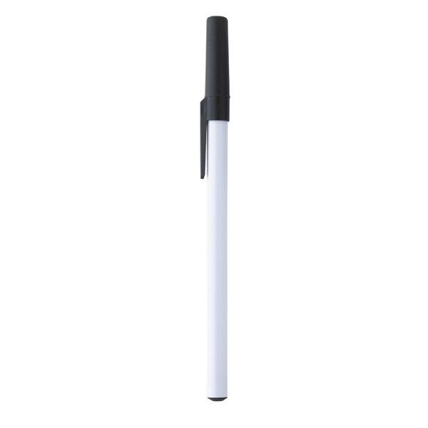 WHITE WITH BLACK color option for Birch Like Ballpoint Pen
