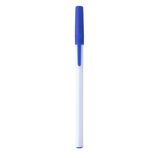 WHITE WITH BLUE color option for Birch Like Ballpoint Pen
