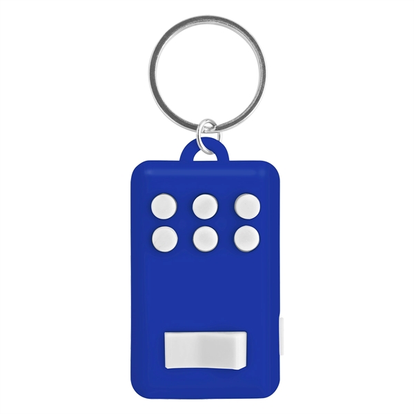 BLUE WITH WHITE color option for Fidgeter's Keychain Light