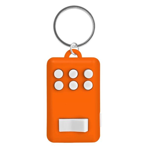 ORANGE WITH WHITE color option for Fidgeter's Keychain Light