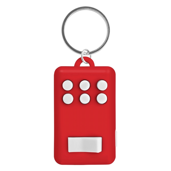 RED WITH WHITE color option for Fidgeter's Keychain Light