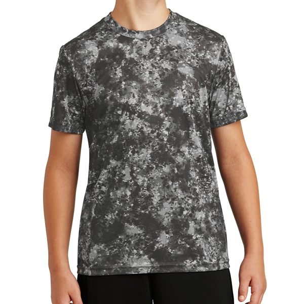 BLACK color option for Athletic Teen Polyester Shirt