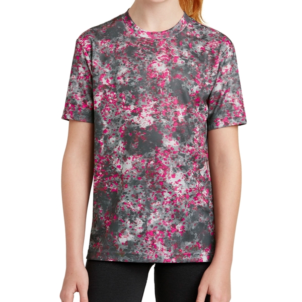 Deep Red color option for Athletic Teen Polyester Shirt