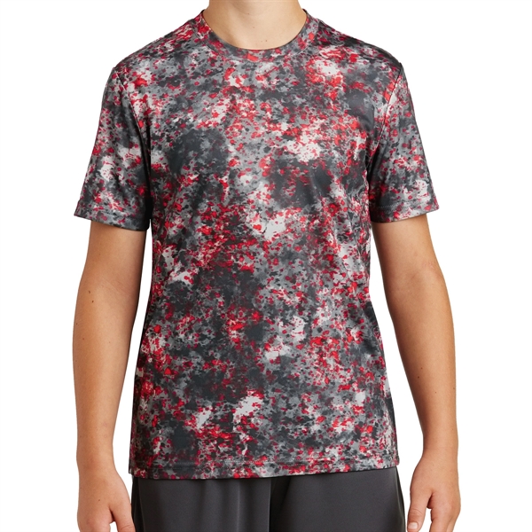 PINK RASPBERRY color option for Athletic Teen Polyester Shirt
