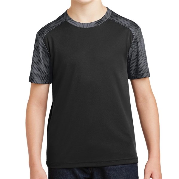 BLACK/IRON GRAY color option for Colorblock Shirt For Teens