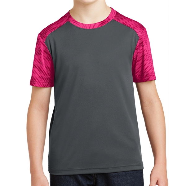 IRON GREY/PINK RASPBERRY color option for Colorblock Shirt For Teens