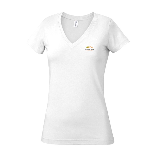 White color option for Classic Junior V Neck Shirt
