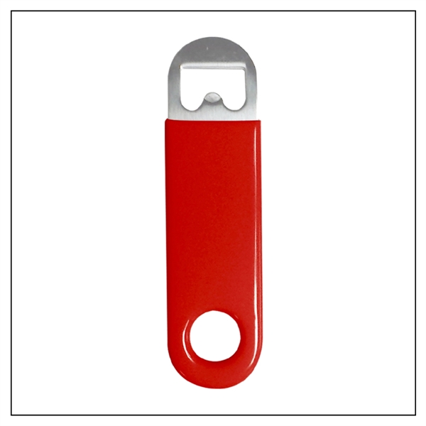 RED color option for Stainless Steel Bottle Opener With Vinyl Coating