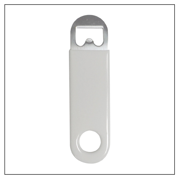 WHITE color option for Stainless Steel Bottle Opener With Vinyl Coating