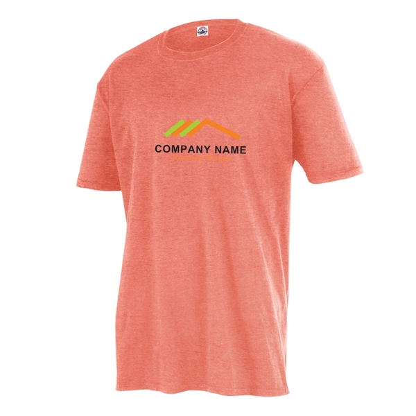 Deep Coral color option for Tagless Athletic Adult Fitted Tee