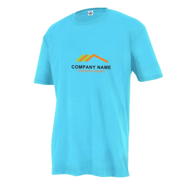 Turquoise color option for Tagless Athletic Adult Fitted Tee