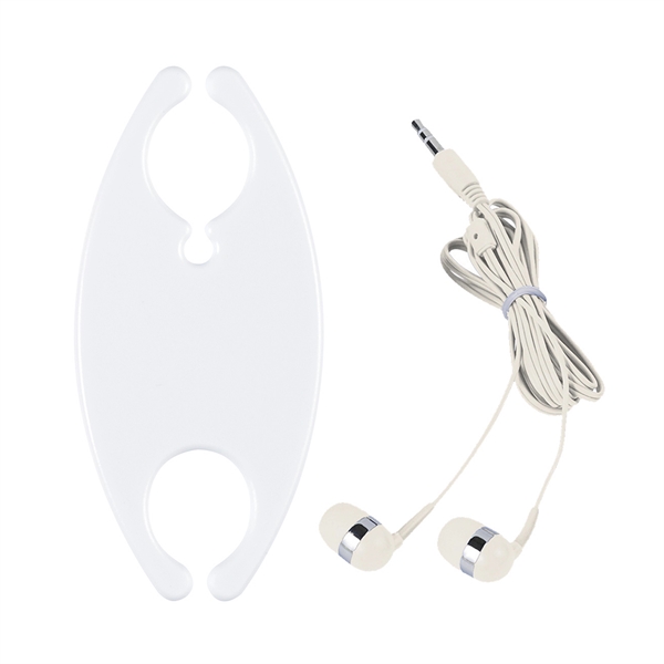 WHITE color option for Earbud Arranger With Earbuds.