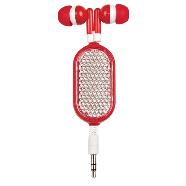 RED color option for Stereo Quality Retractable Earbuds