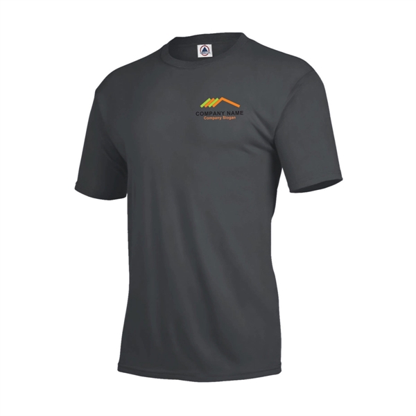 Charcoal color option for High Performance Short Sleeve Adult Tee