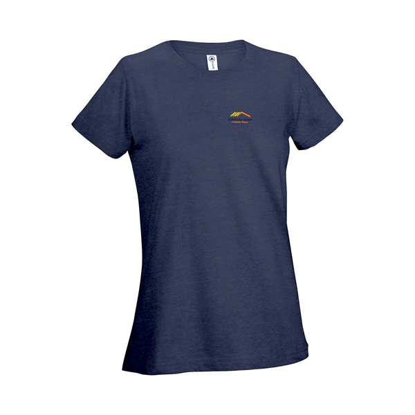 Athletic Navy color option for Women's Tagless 30/1's Tee
