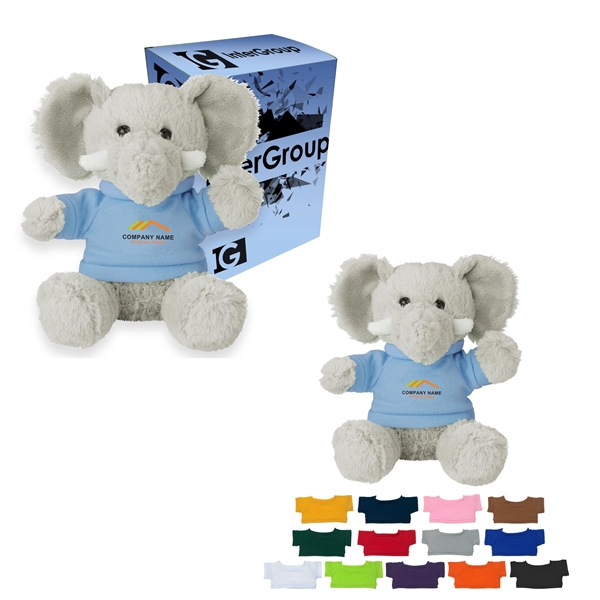 GRAY color option for 6" Cuddly Elephant
