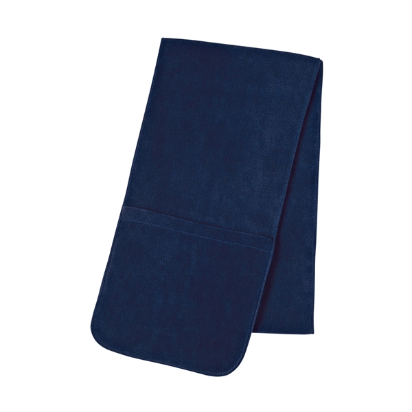 NAVY BLUE color option for Neck Muffler With Pockets.