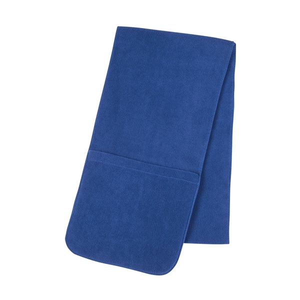 ROYAL BLUE color option for Neck Muffler With Pockets.