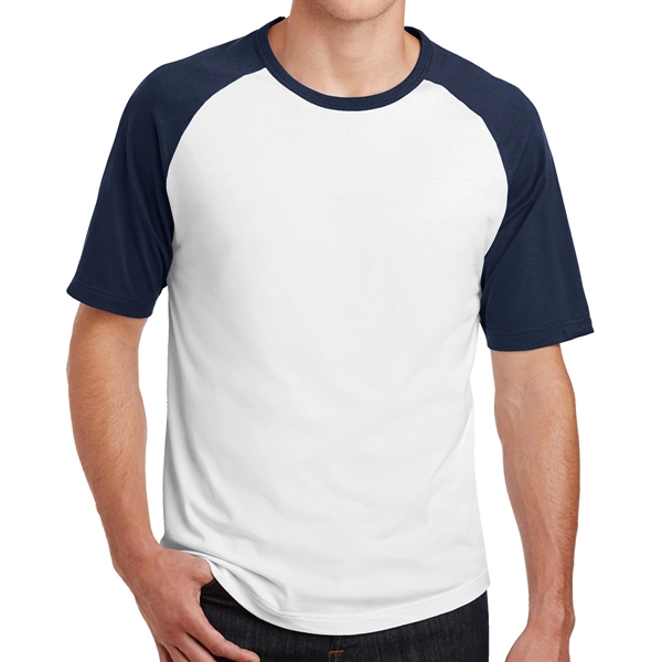 WHITE/NAVY color option for Leander Raglan Jersey With Colorblocking Design