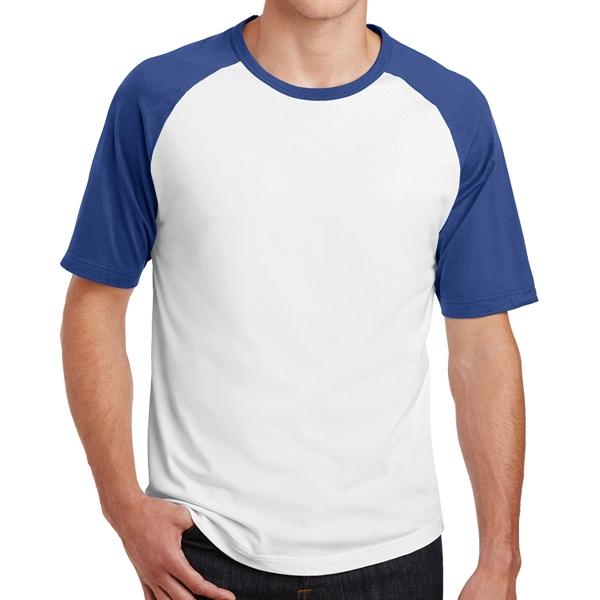 WHITE/ROYAL color option for Leander Raglan Jersey With Colorblocking Design