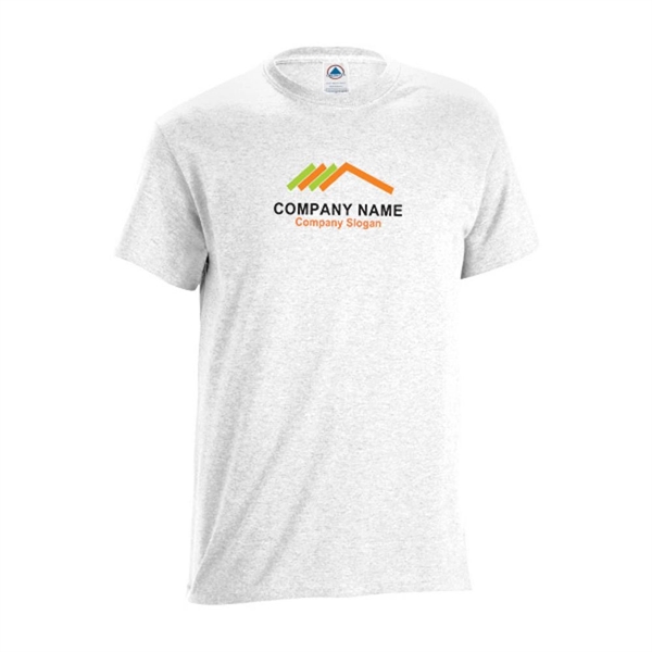 White color option for Unisex 100% Polyester Adult Tee