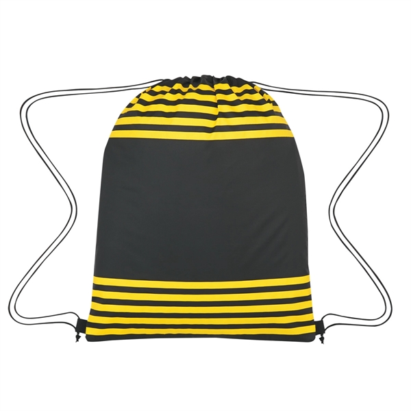 NEON YELLOW color option for Striped String Knapsack