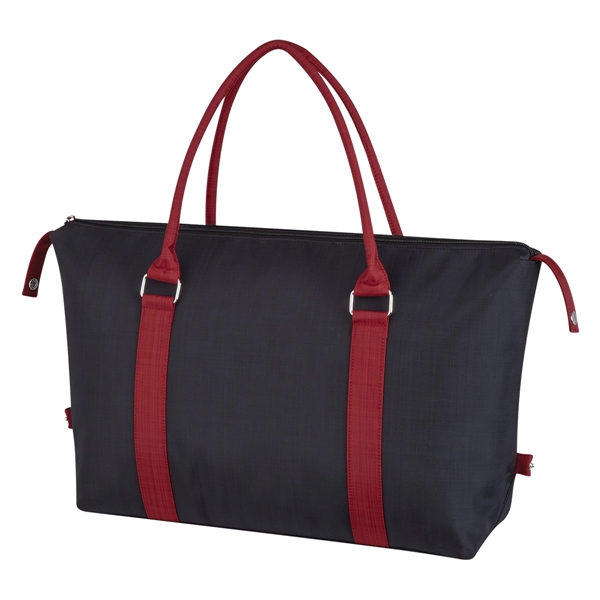 BLACK WITH RED color option for Handy Duffel Bag