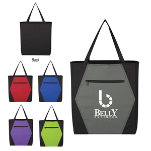 Photo of Two Tone Geometric Tote Bag