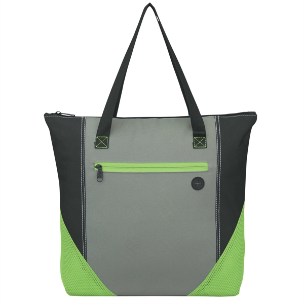 GRAY WITH BLACK AND LIME          B color option for Classy Tote Bag